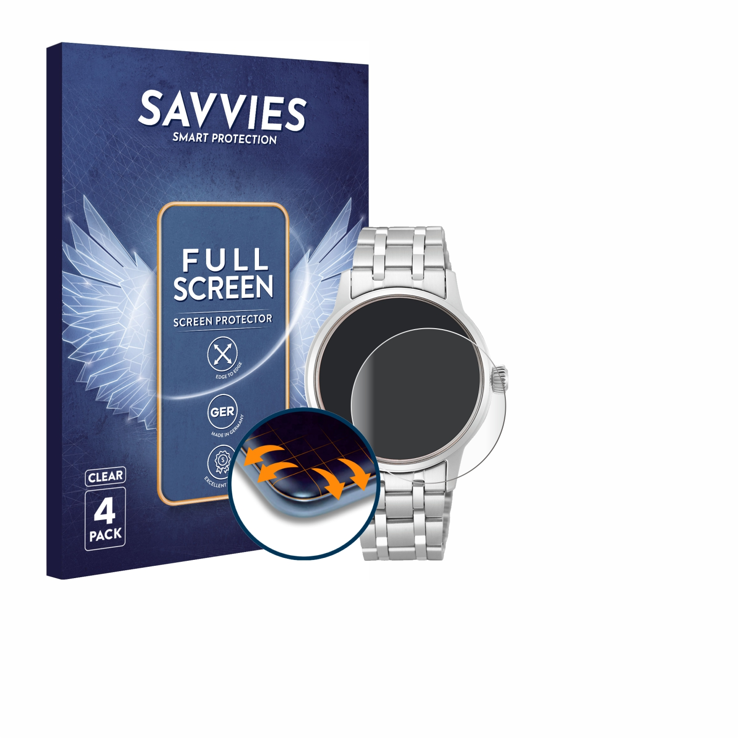 SAVVIES 4x Flex Presage SRP839J1) Schutzfolie(für 3D Seiko Curved Full-Cover