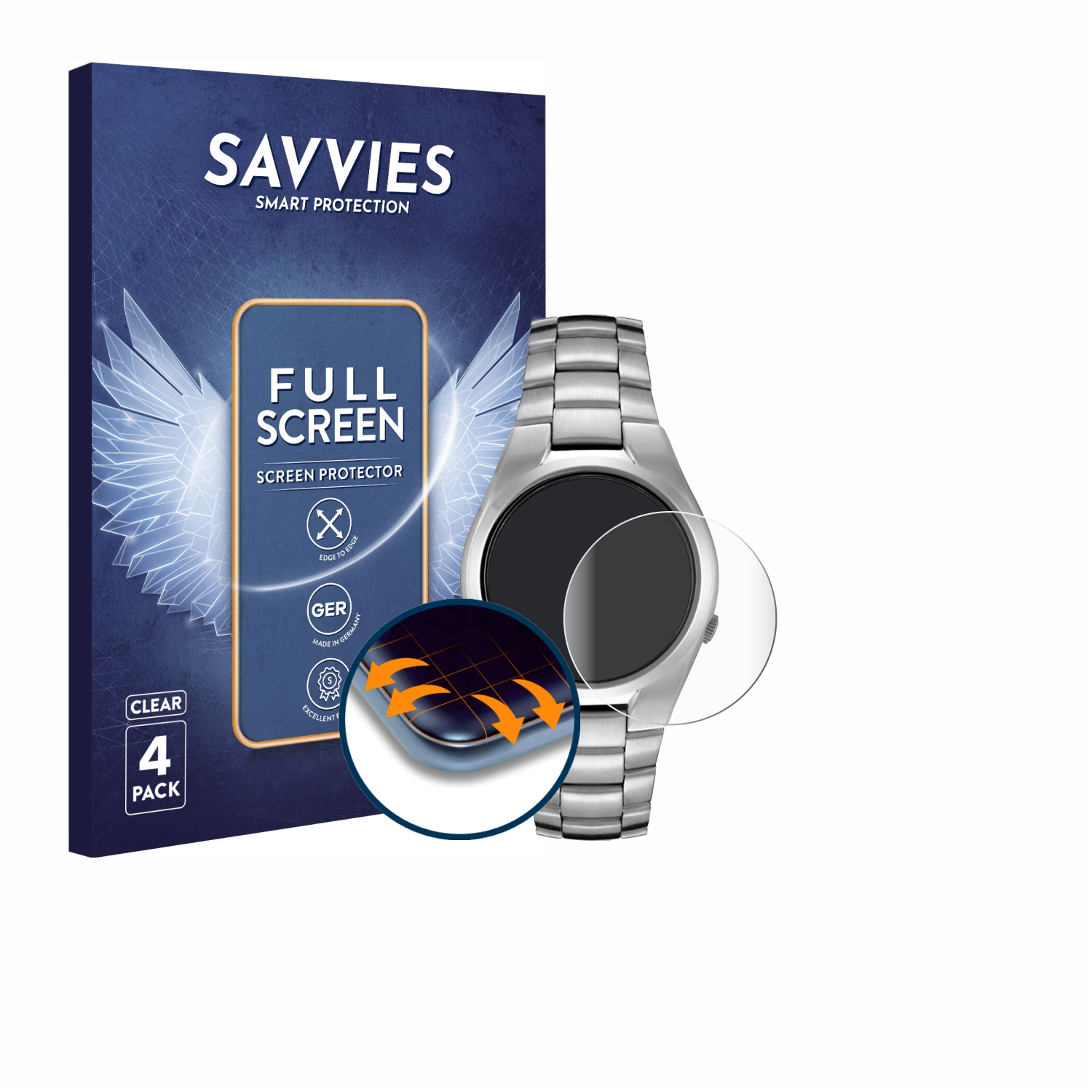 Flex 3D 5 Schutzfolie(für Automatic SNK603) Full-Cover SAVVIES Seiko Curved 4x