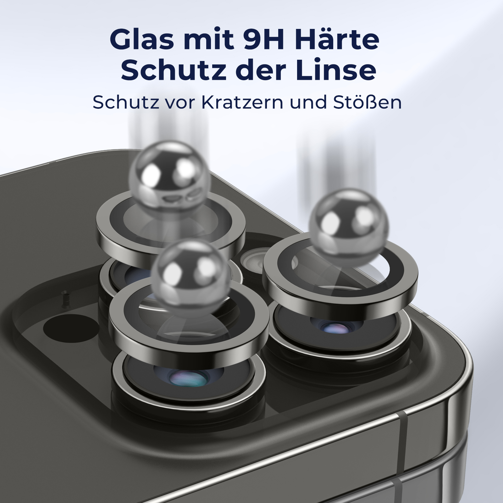 Schwarz 14 Max) iPhone Space Schutzglas(für Pro;iPhone 14 Apple Kameraobjektivschutz, Pro MOBSTORE