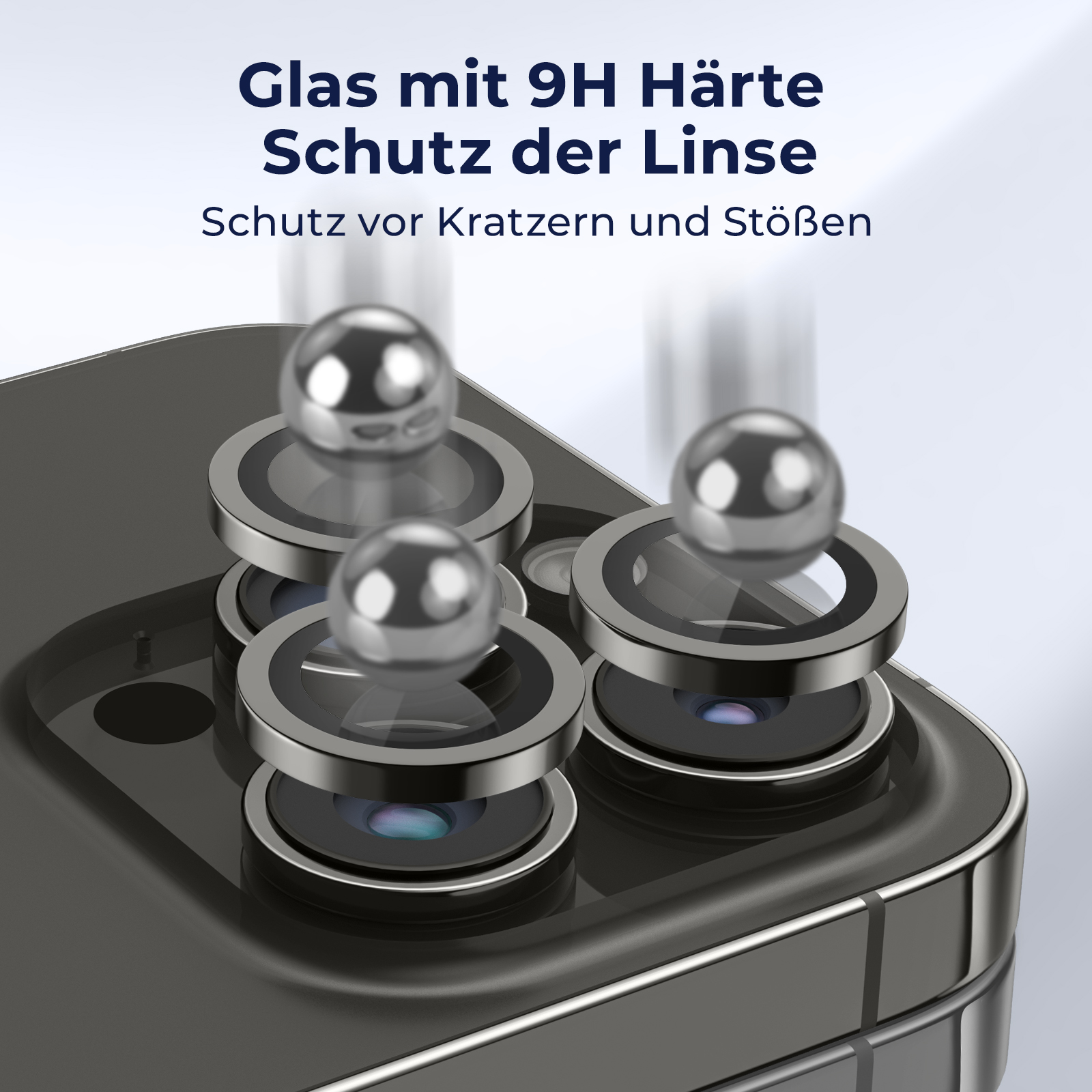 14 Kameraobjektivschutz, Pro;iPhone Apple 14 iPhone Max) Pro Space Schwarz MOBSTORE Schutzglas(für