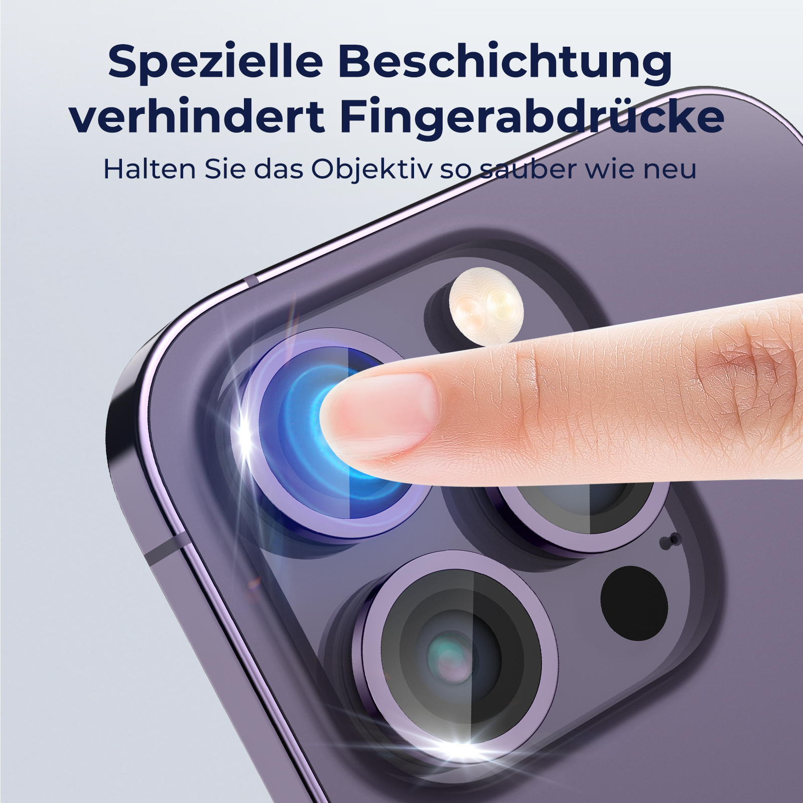 MOBSTORE Kameraobjektivschutz, Dunkellila Pro Apple 14 iPhone Schutzglas(für Pro;iPhone 14 Max)