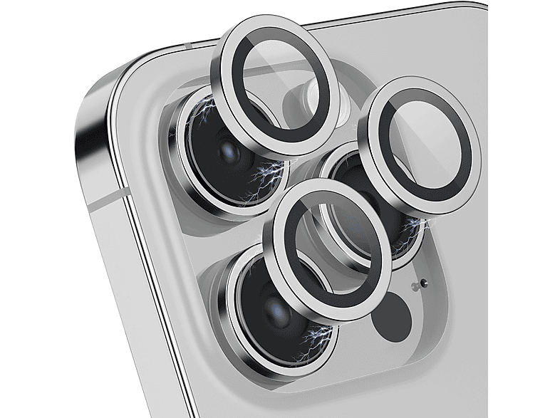 MOBSTORE Kameraobjektivschutz, Silber Schutzglas(für Apple iPhone 14 Pro;iPhone 14 Pro Max)