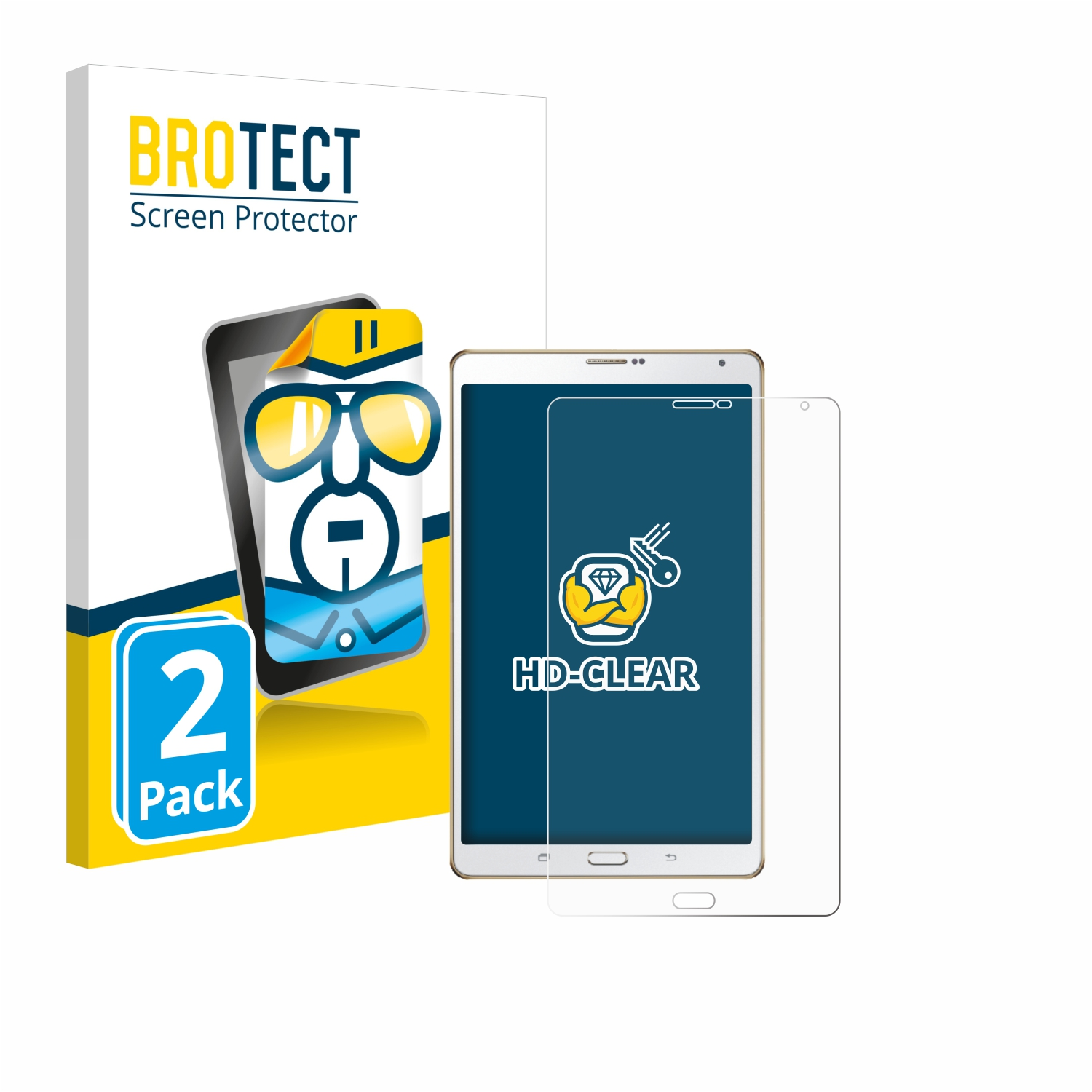 2x Tab Schutzfolie(für S Samsung klare Galaxy BROTECT 8.4)
