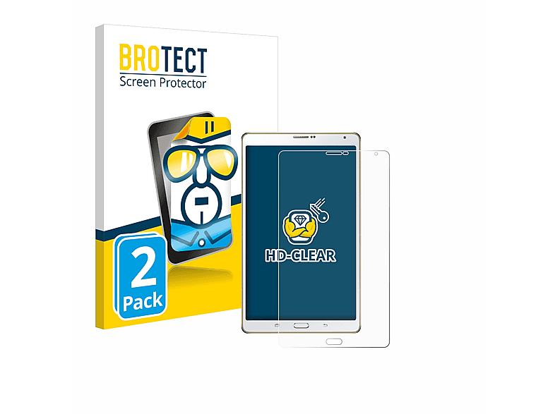 BROTECT 2x 8.4) Tab klare Samsung Galaxy Schutzfolie(für S