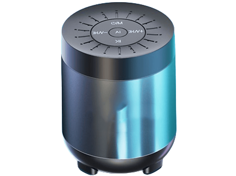 ENBAOXIN Bluetooth-Lautsprecher, Kompakte Kabelloser und Bluetooth-Lautsprecher Sprachsteuerung Smart Tragbare Schwarz AI,