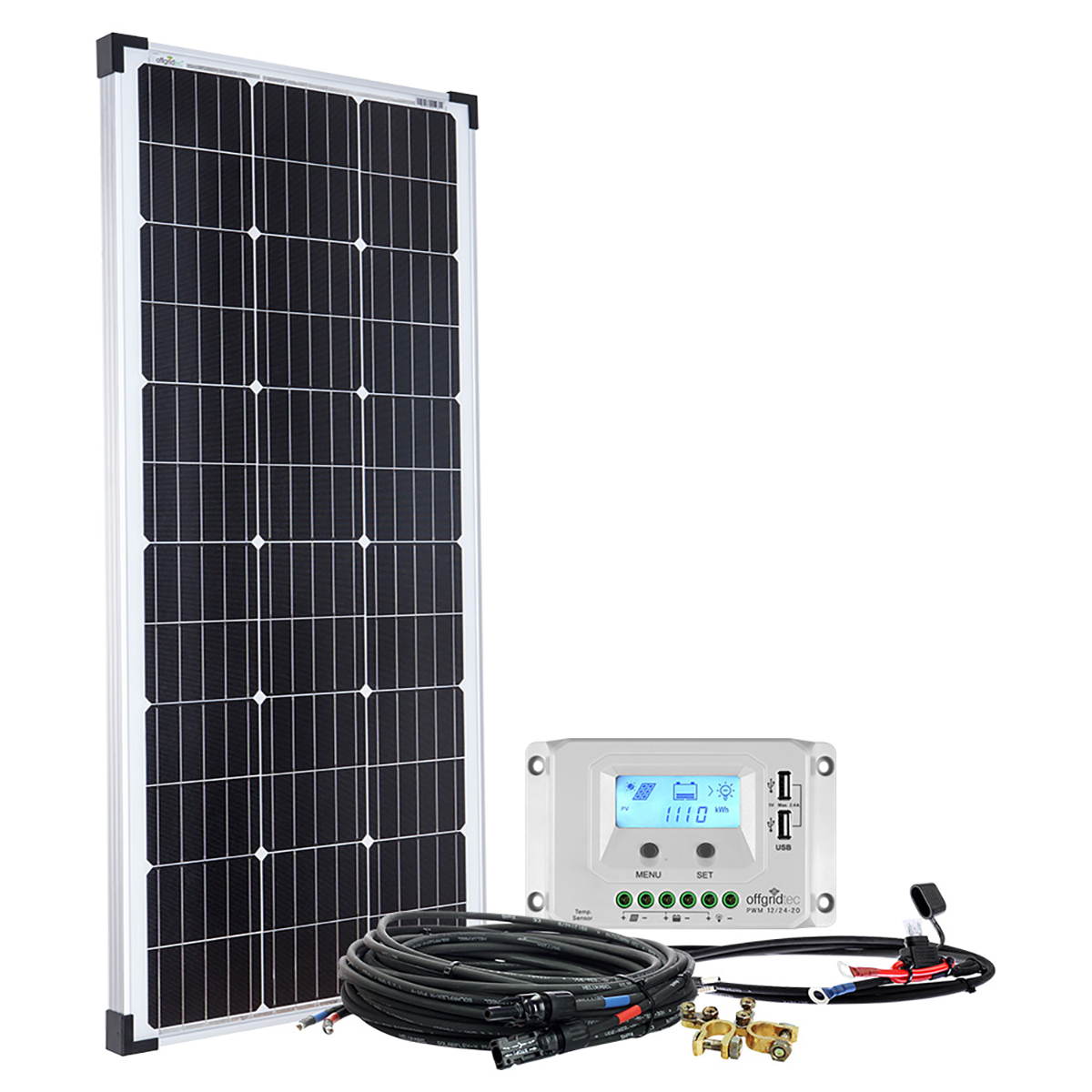 basicPremium-L OFFGRIDTEC 100W Solaranlage 12V