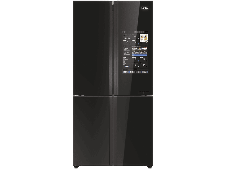 schwarz) (F, cm HCW9919FSGB Kühl-/Gefrierkombination hoch, HAIER 190