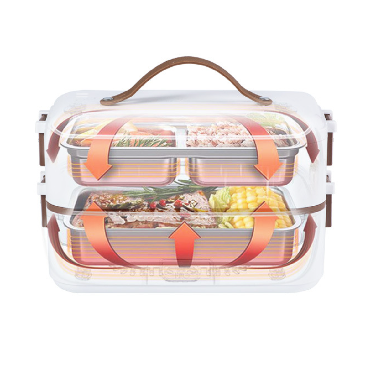 UWOT 300W zu Lunchbox: leicht schnelle dreischichtige tragbar&langlebig, isolierte Lunch-Box reinigen Erwärmung