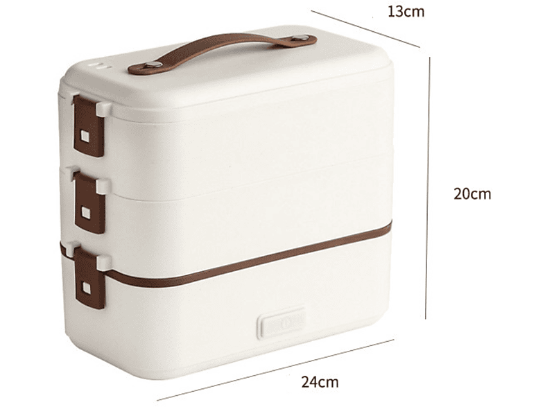 Lunch-Box Erwärmung, schnelle leicht isolierte tragbar&langlebig, UWOT reinigen zu dreischichtige 300W Lunchbox: