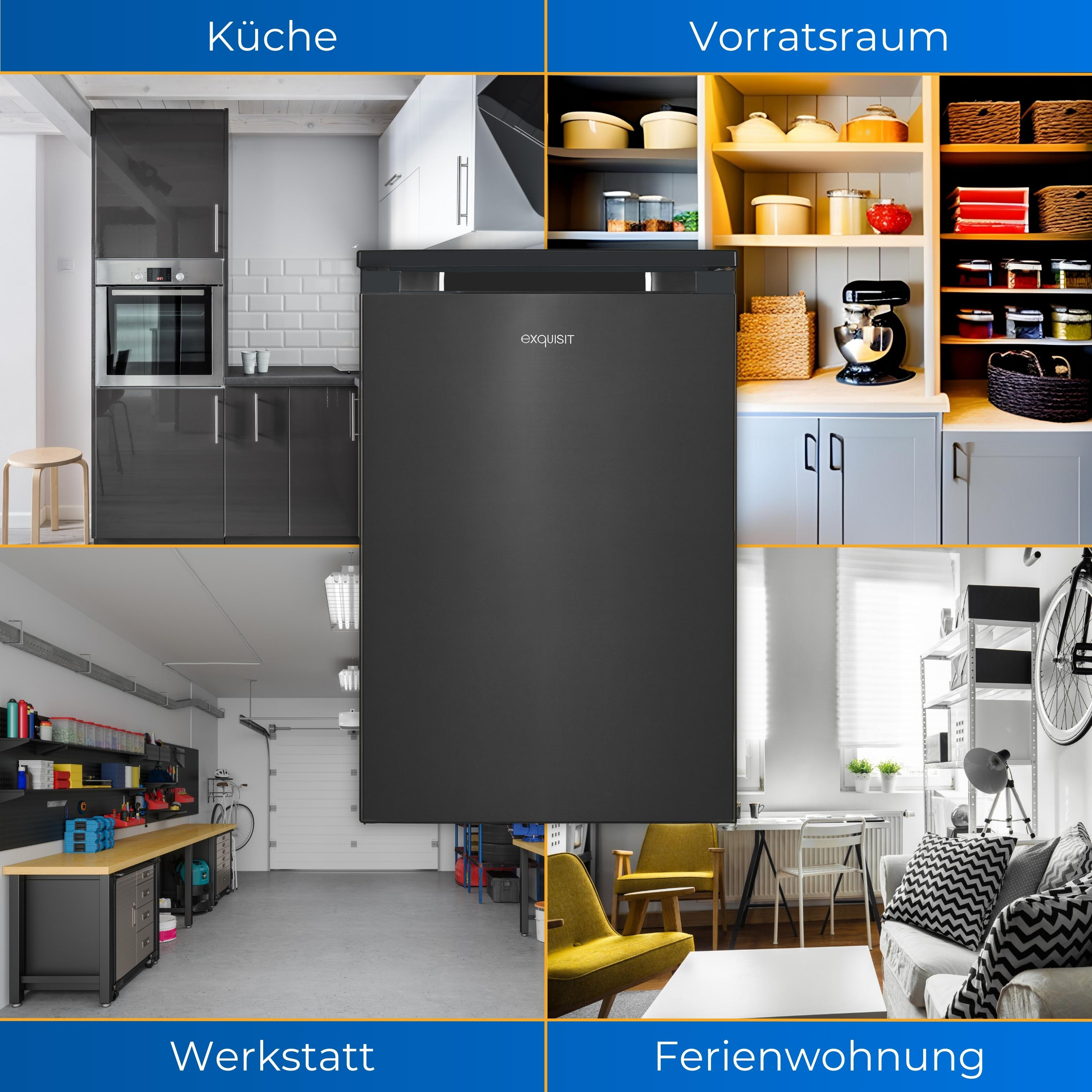 Afbeelding toont keuken, voorraadkast, werkplaats en appartement, met diverse interieurontwerpen.