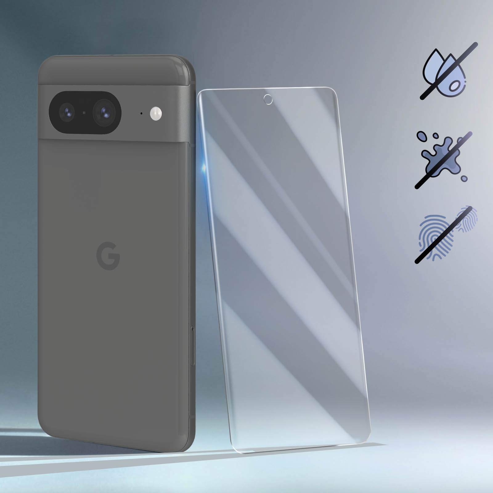BIGBEN Gehärtetes Glas Glas-Folien(für 8) Pixel Google