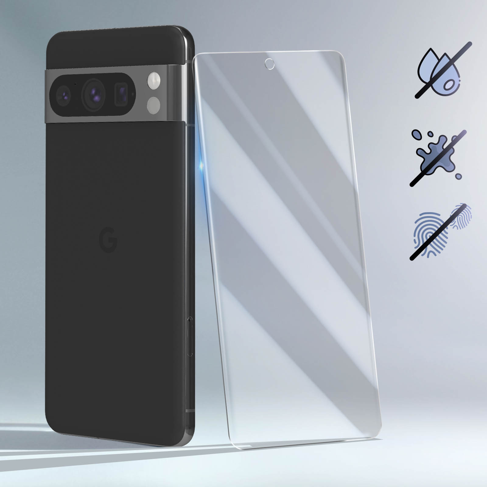 8 BIGBEN Google Gehärtetes Pixel Glas-Folien(für Pro) Glas