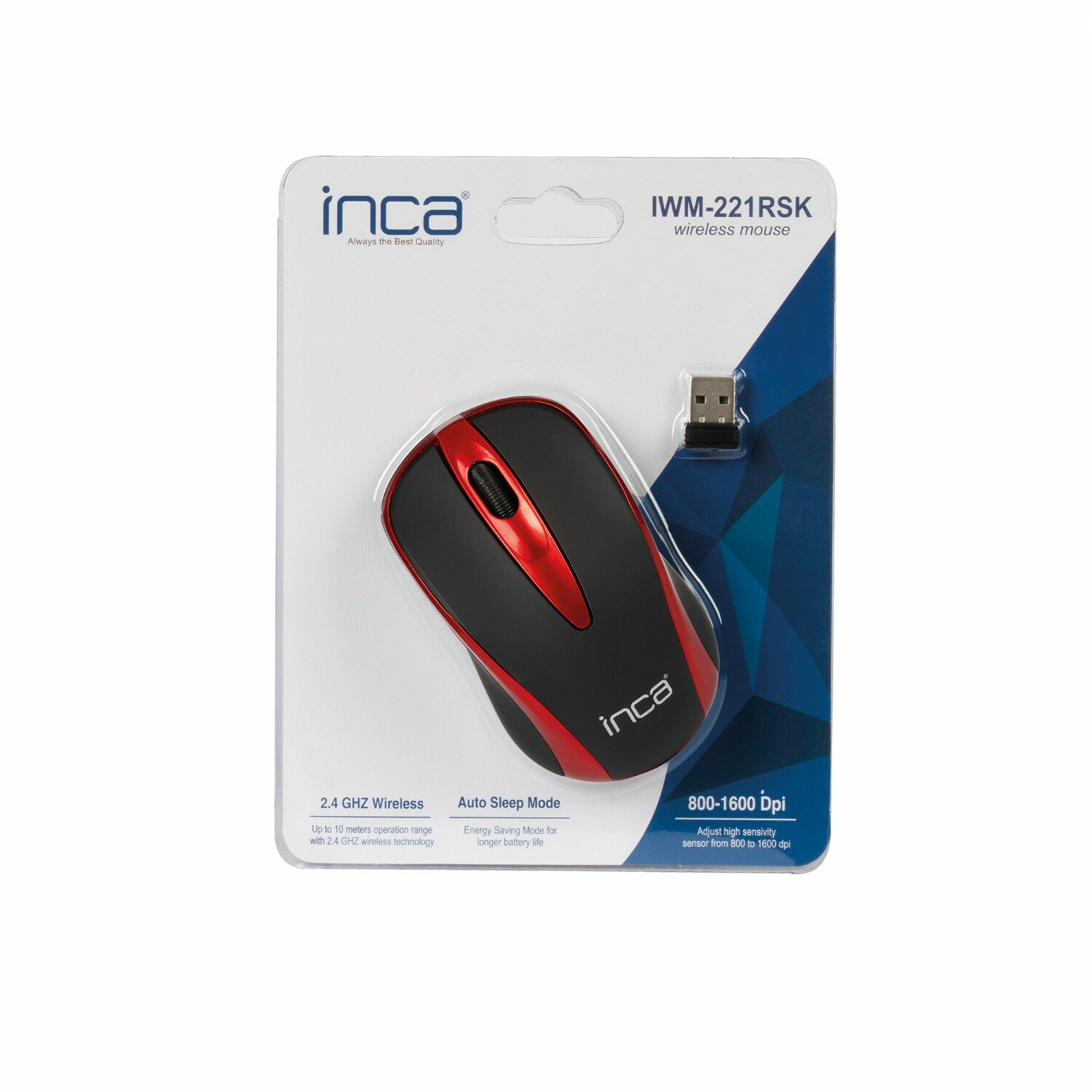 INCA IWM-221RSK Maus, Schwarz