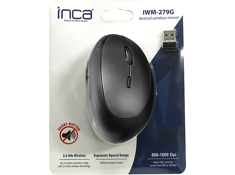 Maus, Grau INCA IWM-279G