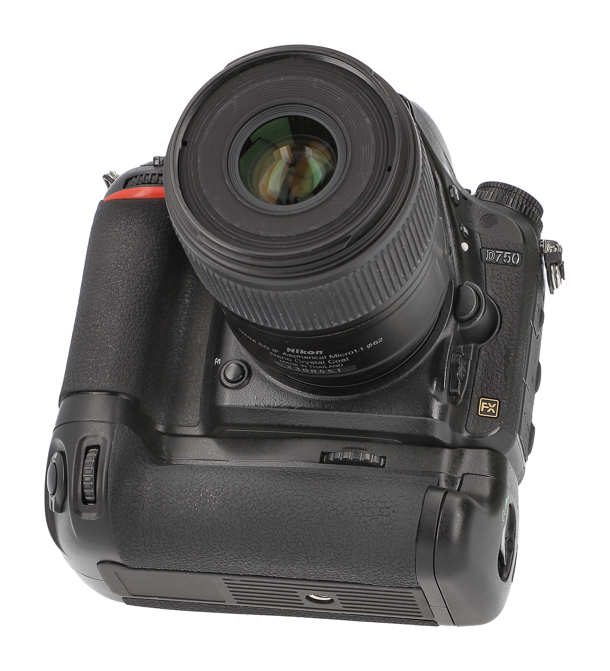 AYEX Batteriegriff optimal zum im für Akkugriff Batteriegriff, fotografieren MB-D16 Black Hochformat, Ersatz D750 Nikon