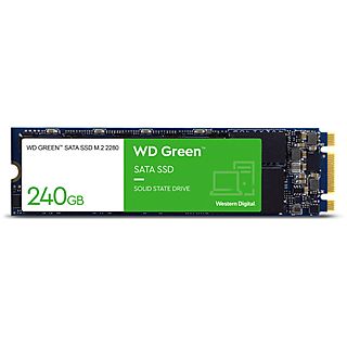 Disco duro interno SSD 240 GB - WESTERN DIGITAL Western Digital Green WDS240G3G0B unidad de estado sólido 2.5" 240 GB Serial ATA III, Interno, Negro