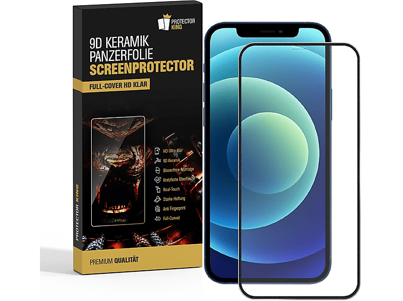 11 PROTECTORKING KLAR 3x iPhone Pro) Flexibles Apple 3D Displayschutzfolie(für Panzerkeramikglas 9D