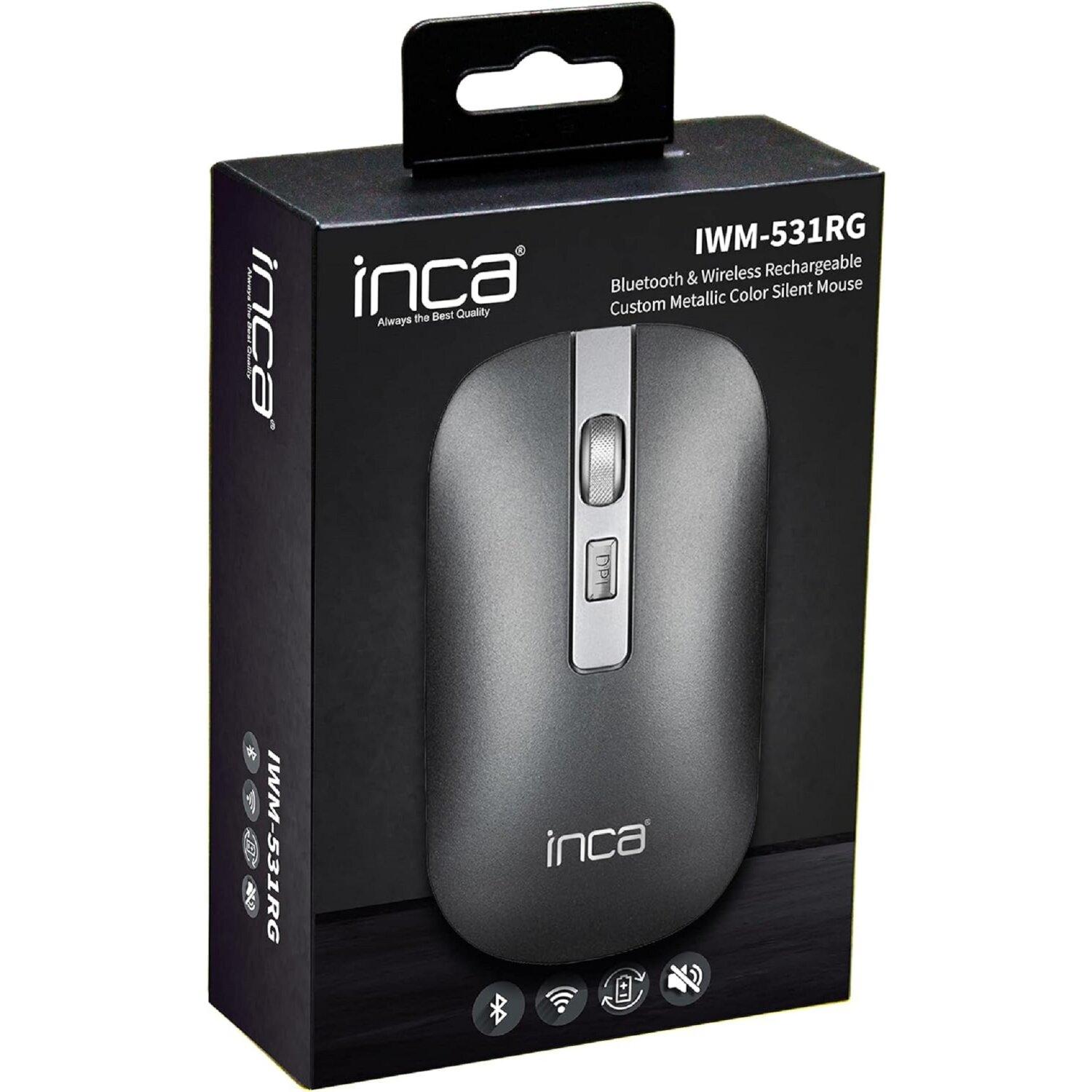 INCA IWM-531RG 1600 DPI Maus, Grau