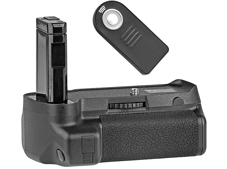 AYEX Batteriegriff Nikon D3400 mit IR-Fernauslöser ähnlich MB-D3400, Batteriegriff, Black