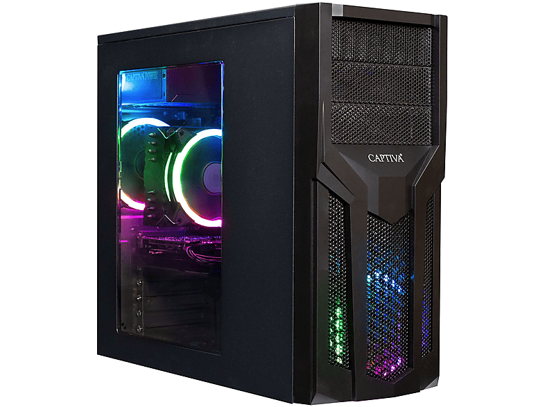 CAPTIVA Highend Gaming I80-453, Gaming-PC mit Intel® Core™ i3 14100F Prozessor, 32 GB RAM, 1 TB SSD, AMD Radeon™ RX 7700 XT Radeon™ RX 7700 XT, FreeDOS