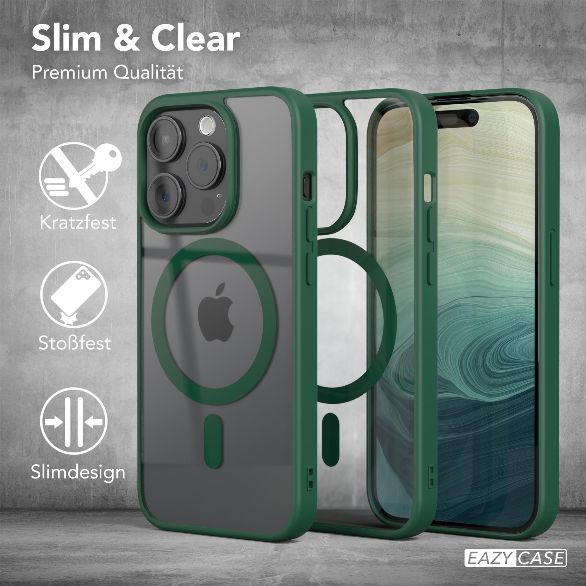 Cover EAZY Bumper, Nachtgrün iPhone Clear mit MagSafe, CASE Pro, 15 Apple,