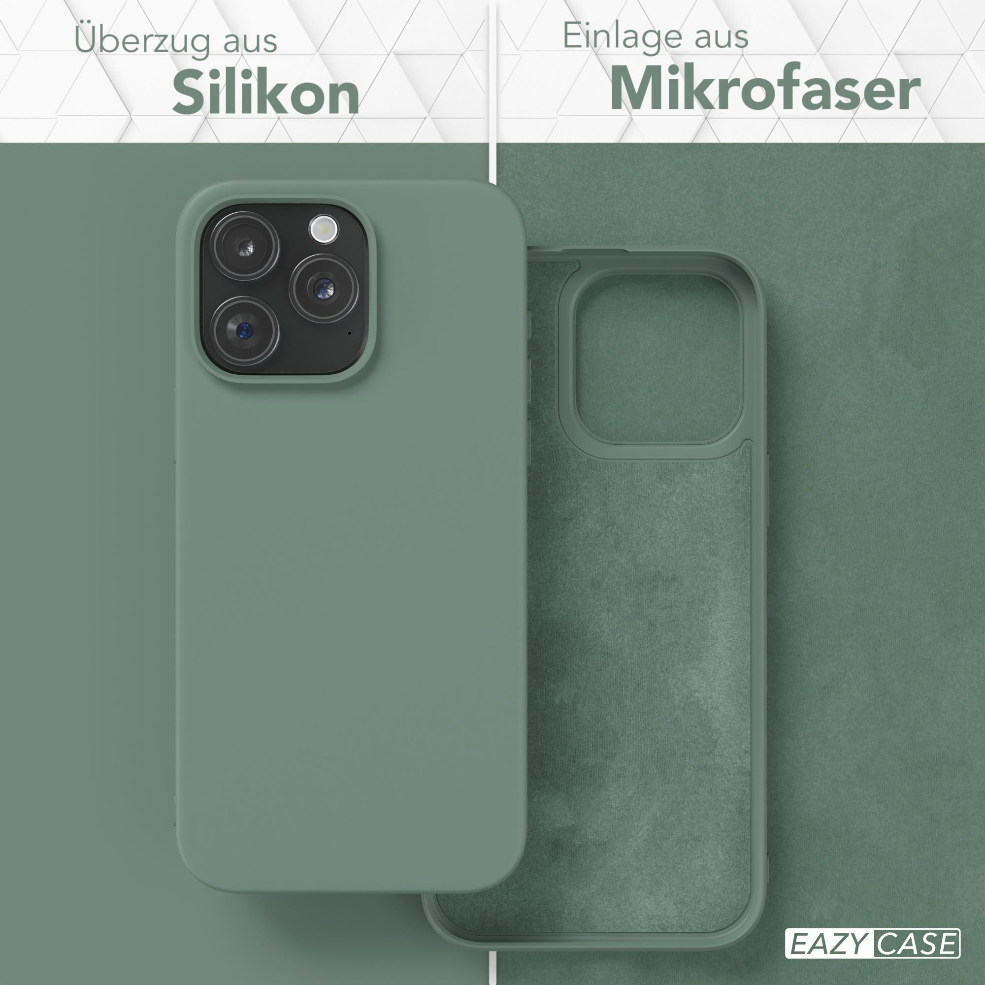 Vergleich von iPhone 15 Plus, Pro Max und Pro. Rotes X auf Plus und Max, grüner Haken auf Pro.