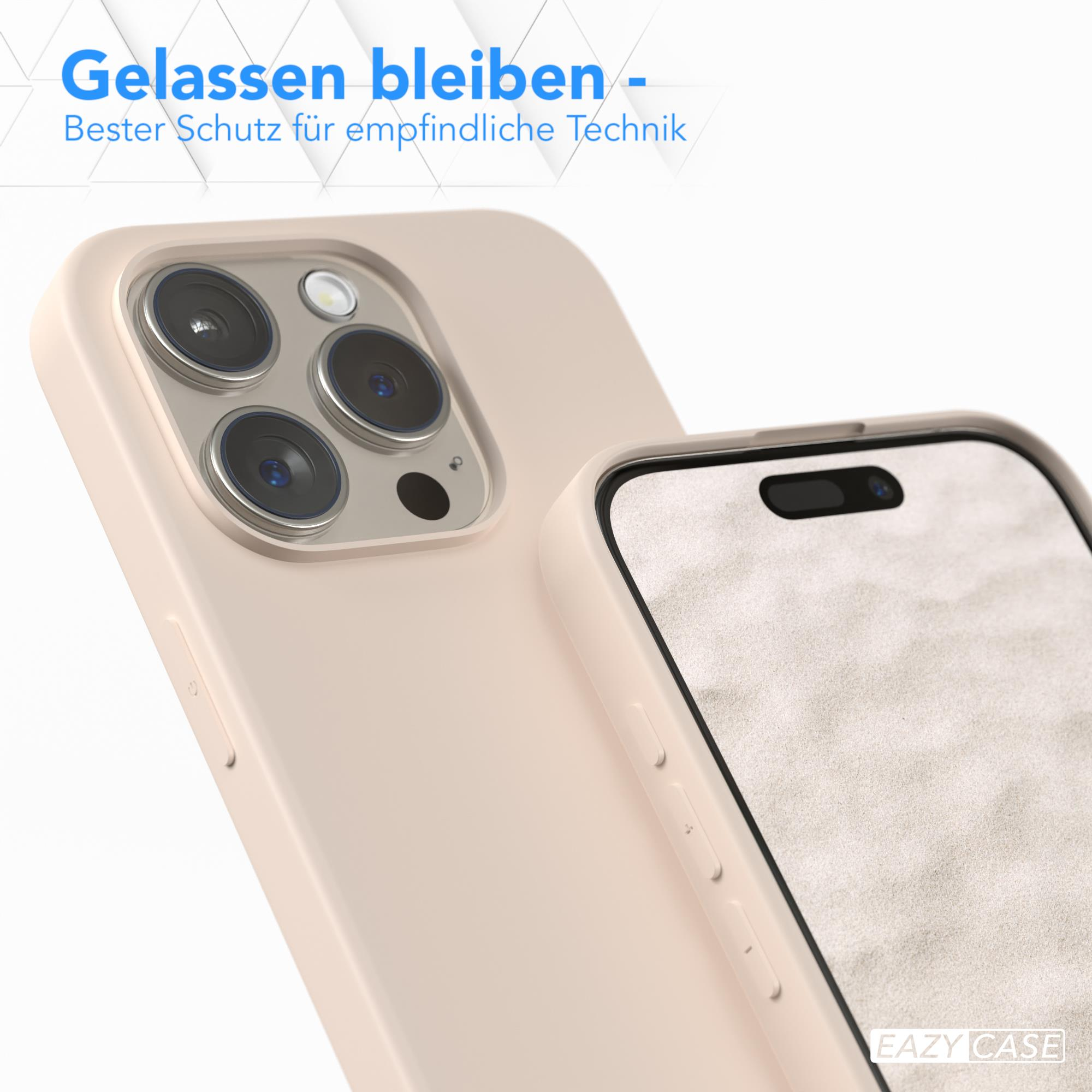 Nahaufnahme von Telefon und Hülle, sanftes Farbschema.