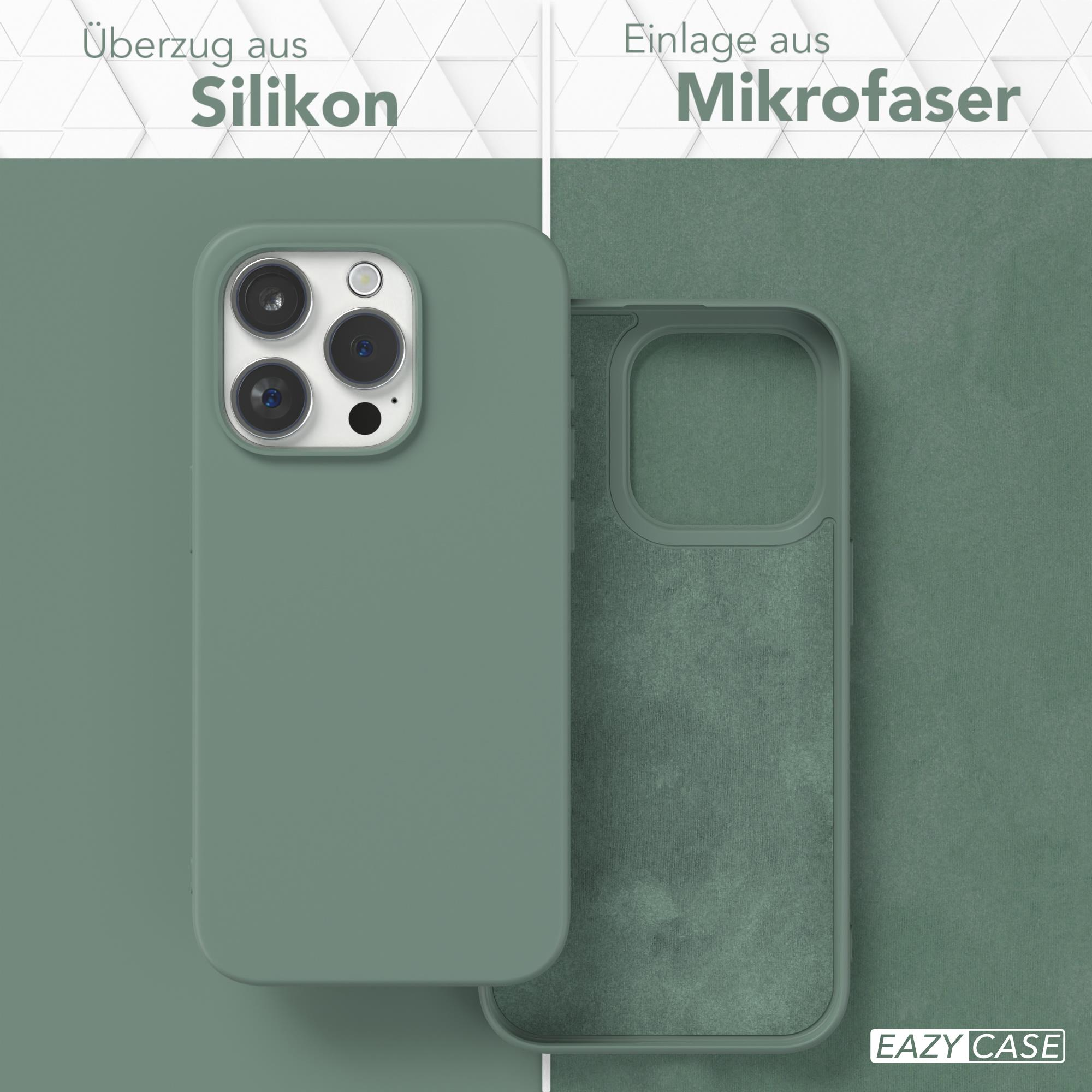 EAZY Silikon Handycase 15 CASE iPhone Matt, Apple, Dunkelgrün Backcover, TPU Pro,
