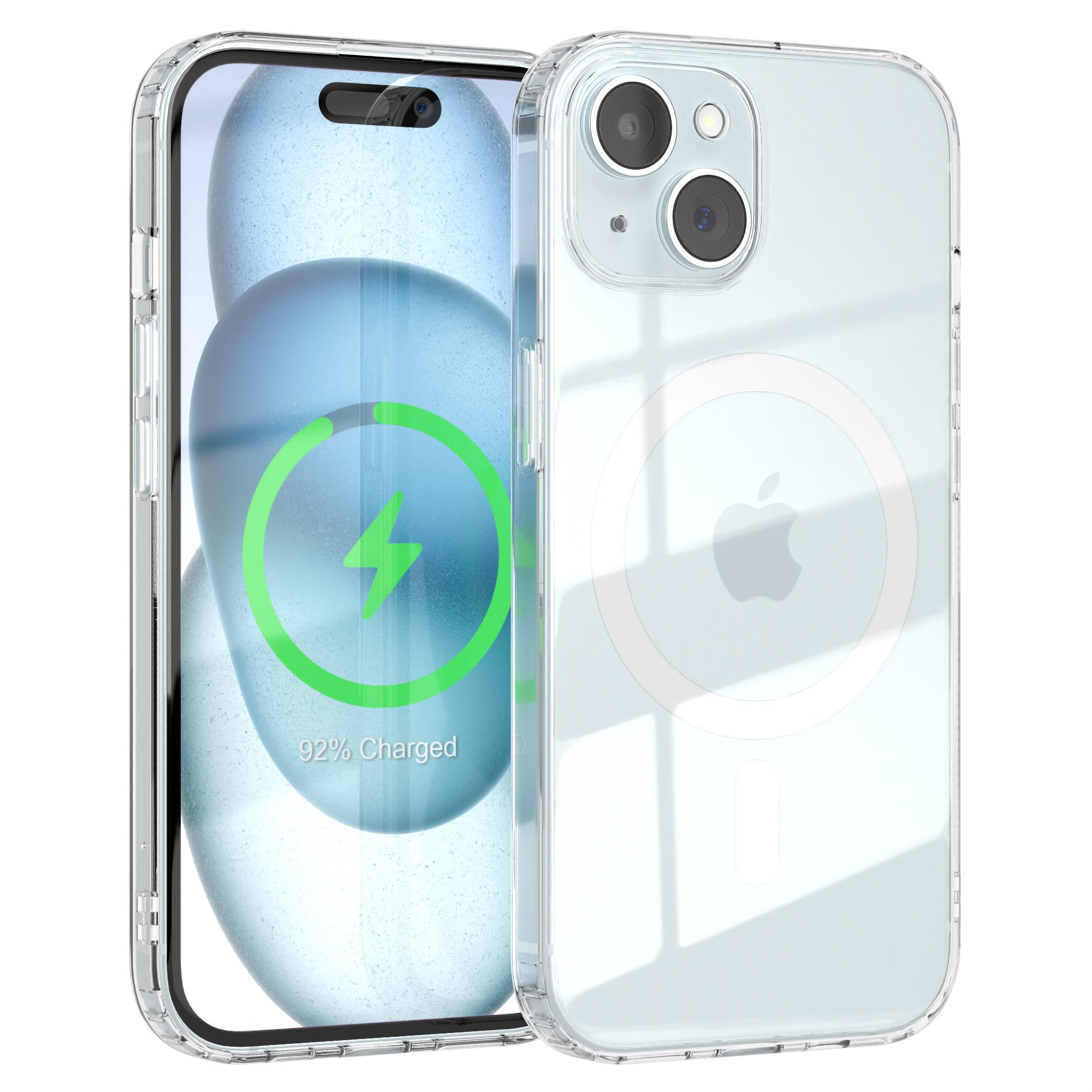 Klar 15, Durchsichtig EAZY iPhone MagSafe, mit Cover Bumper, / Apple, Clear CASE