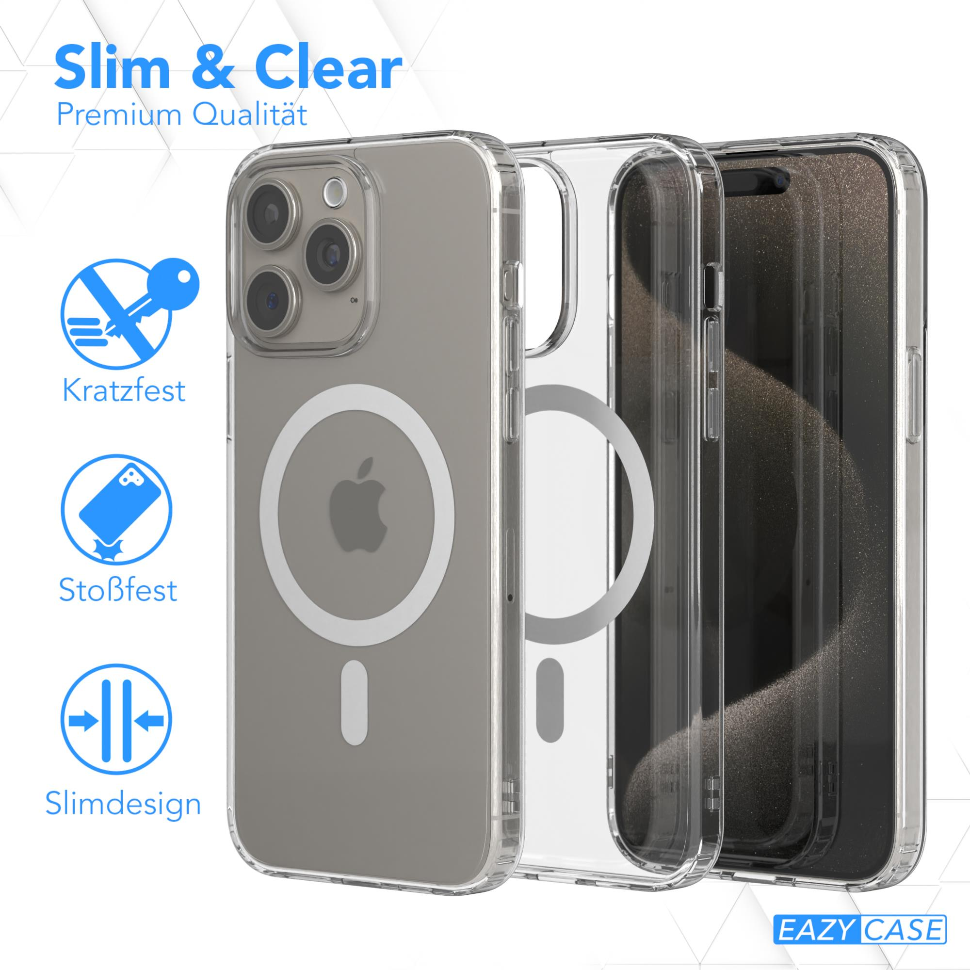 EAZY CASE mit Cover MagSafe, Bumper, Clear Pro Apple, 15 Durchsichtig iPhone Klar / Max