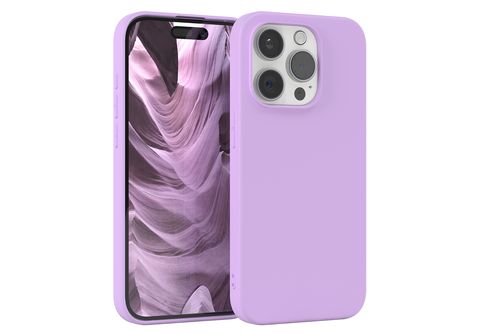 EAZY CASE TPU Silikon Handycase Matt, Backcover, Apple, iPhone 15 Pro,  Lavendel Lila