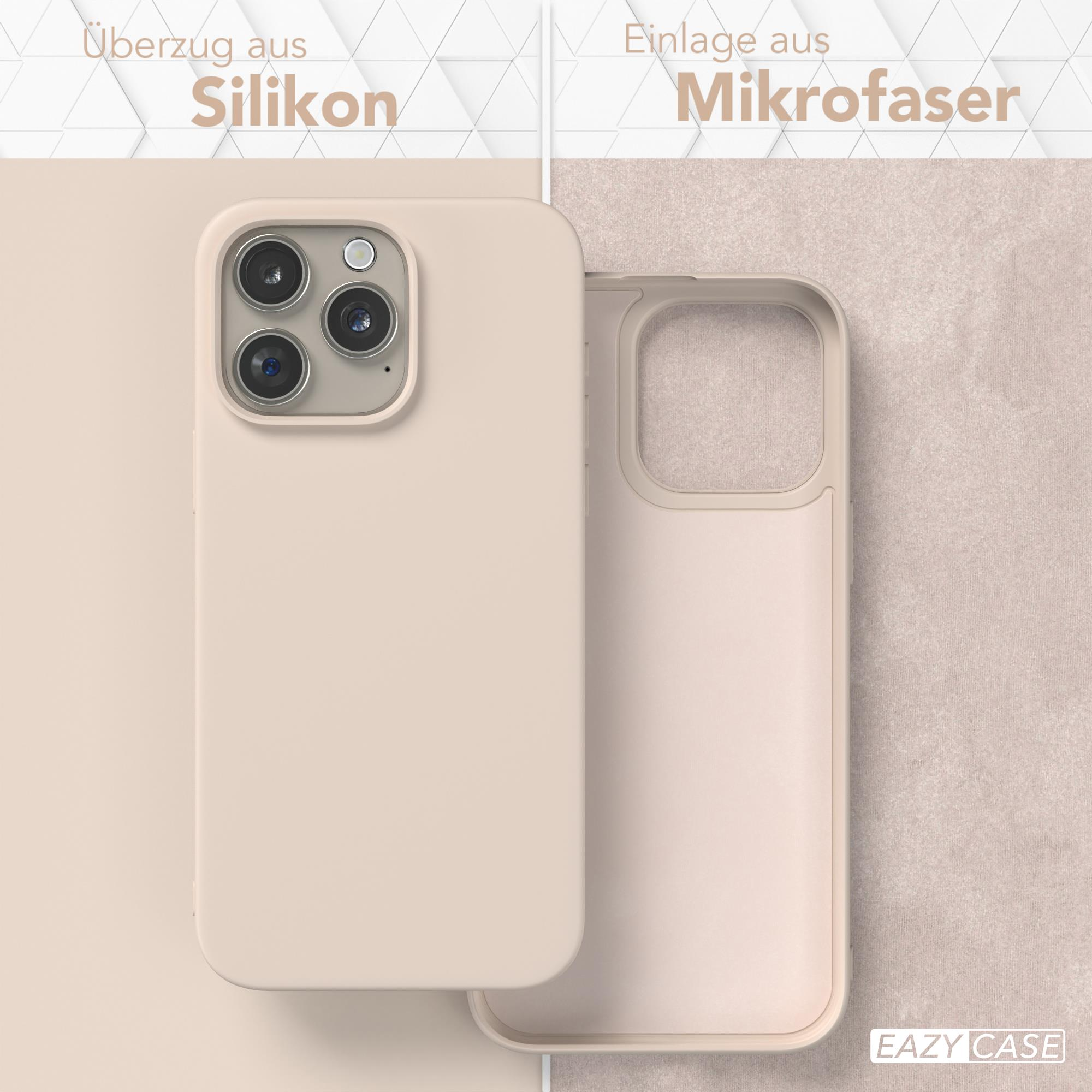 Beige Handyhülle. Zeigt Außen- und Innenseite mit dem Wort 'EAZY CASE'.