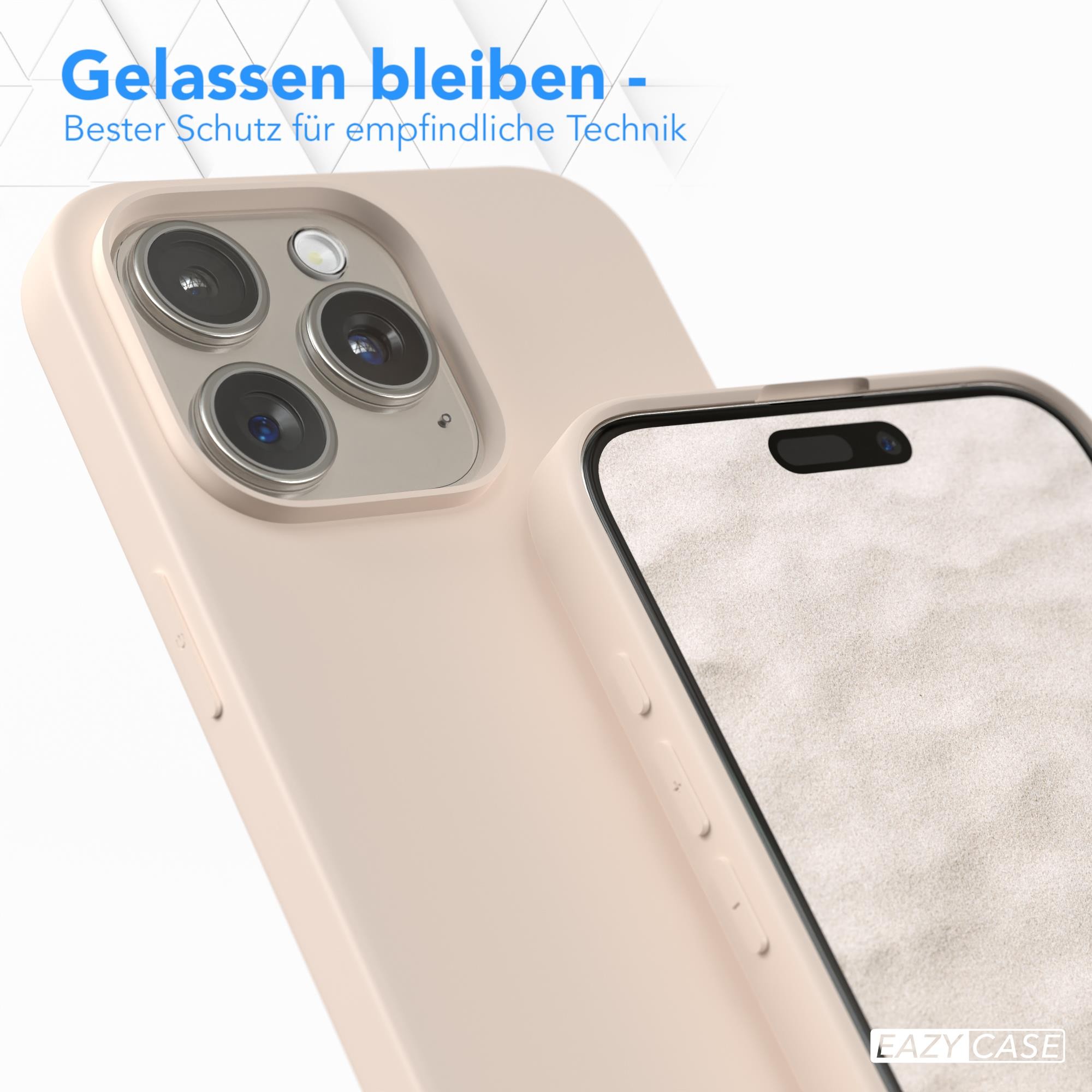 Nahaufnahme eines Telefons mit Schutzhülle. Das Telefon ist hell, auf einer Oberfläche mit Text.