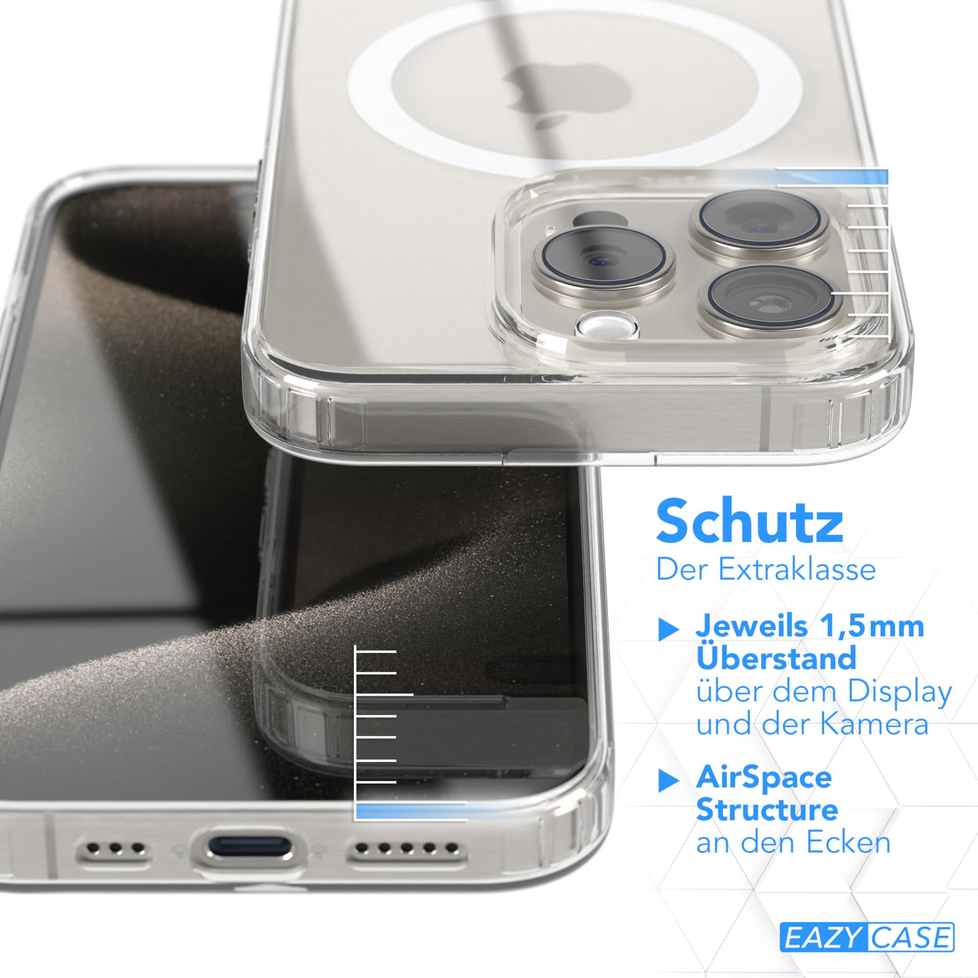 EAZY CASE 15 Klar Durchsichtig Bumper, mit Apple, MagSafe, iPhone / Clear Pro, Cover