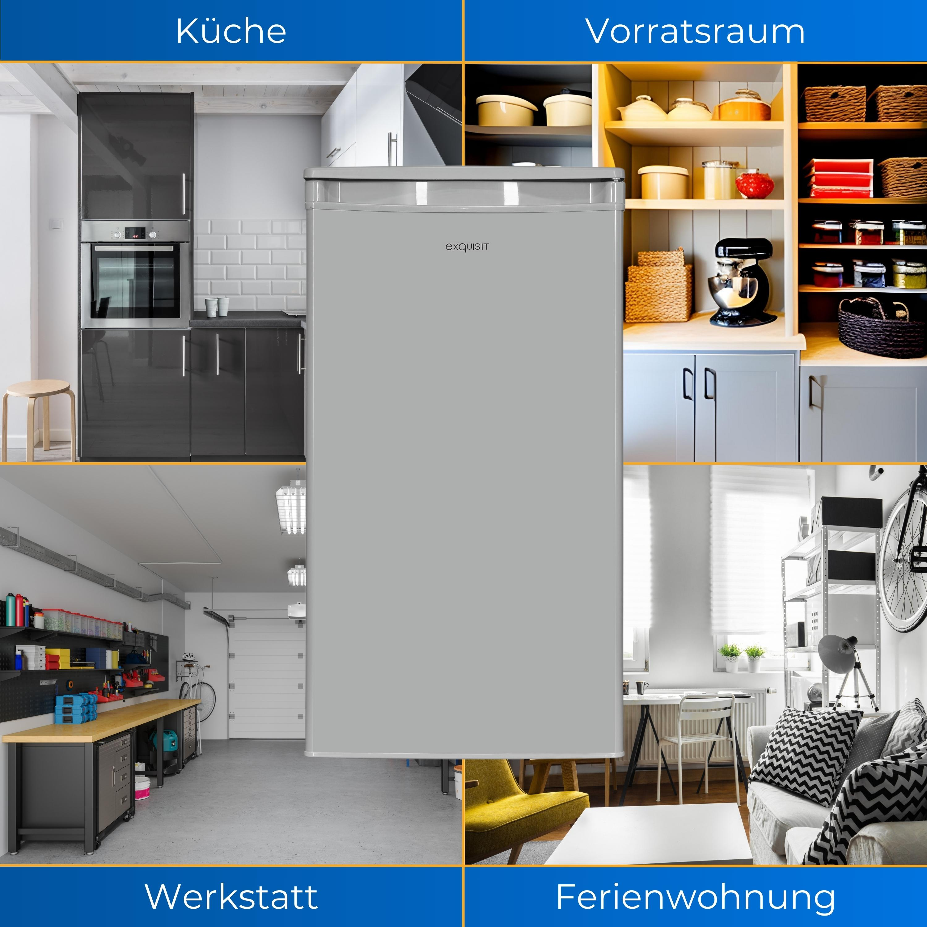 Vier Räume in einem Haus, Küche, Vorratsraum, Werkstatt und Ferienwohnung, beschriftet.