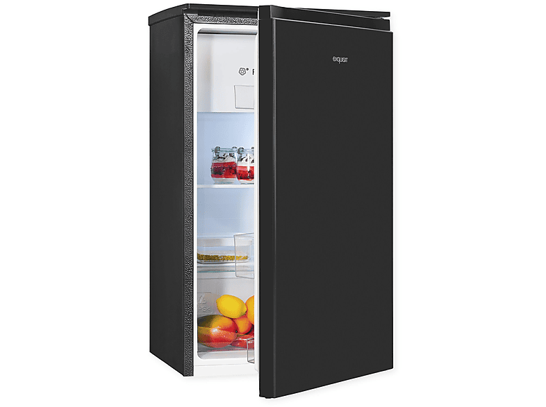 Kühlschrank 850 hoch, mm EXQUISIT (E, KS117-3-010E Schwarz)
