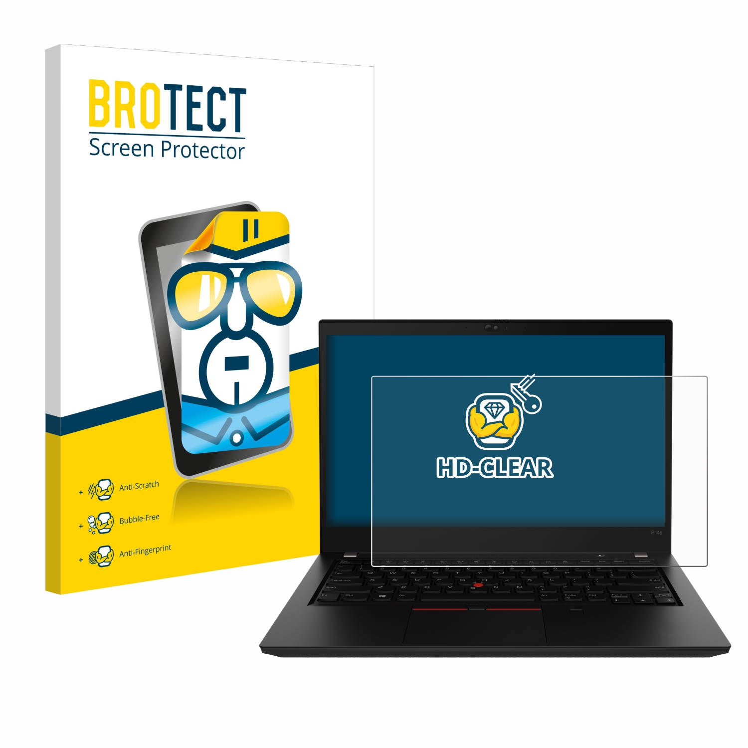 P14s Gen ThinkPad 2) Schutzfolie(für Lenovo BROTECT klare