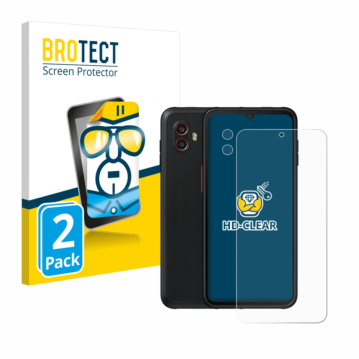 BROTECT 2x klare Schutzfolie(für Galaxy Edition) Enterprise 6 Samsung Pro Xcover