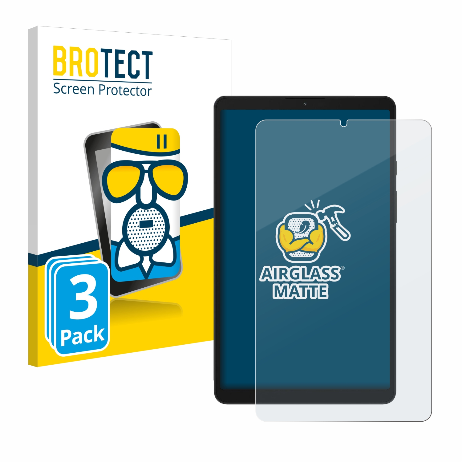matte Schutzfolie(für Airglass Galaxy Tab 3x BROTECT Samsung A9 WiFi)