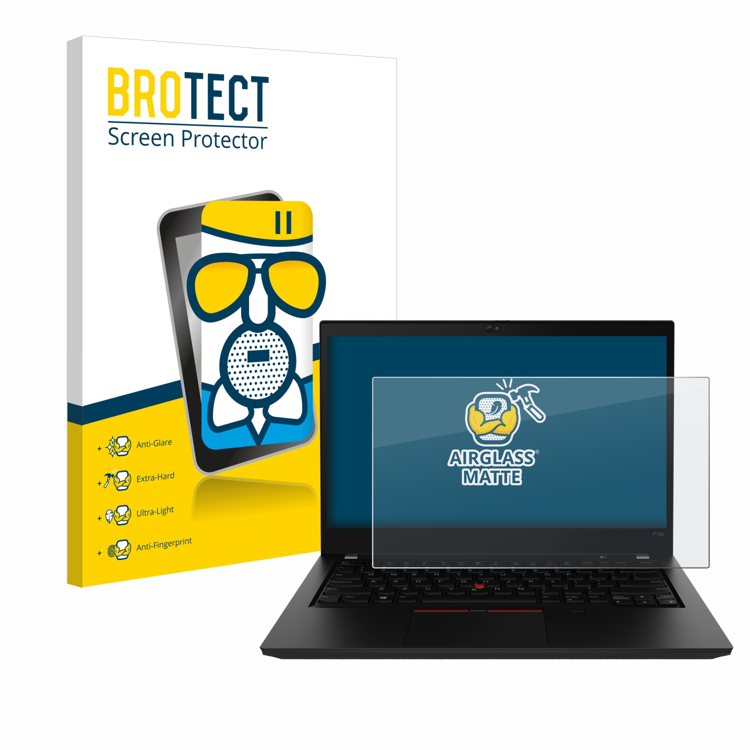 BROTECT Airglass matte Schutzfolie(für Lenovo 2) ThinkPad P14s Gen