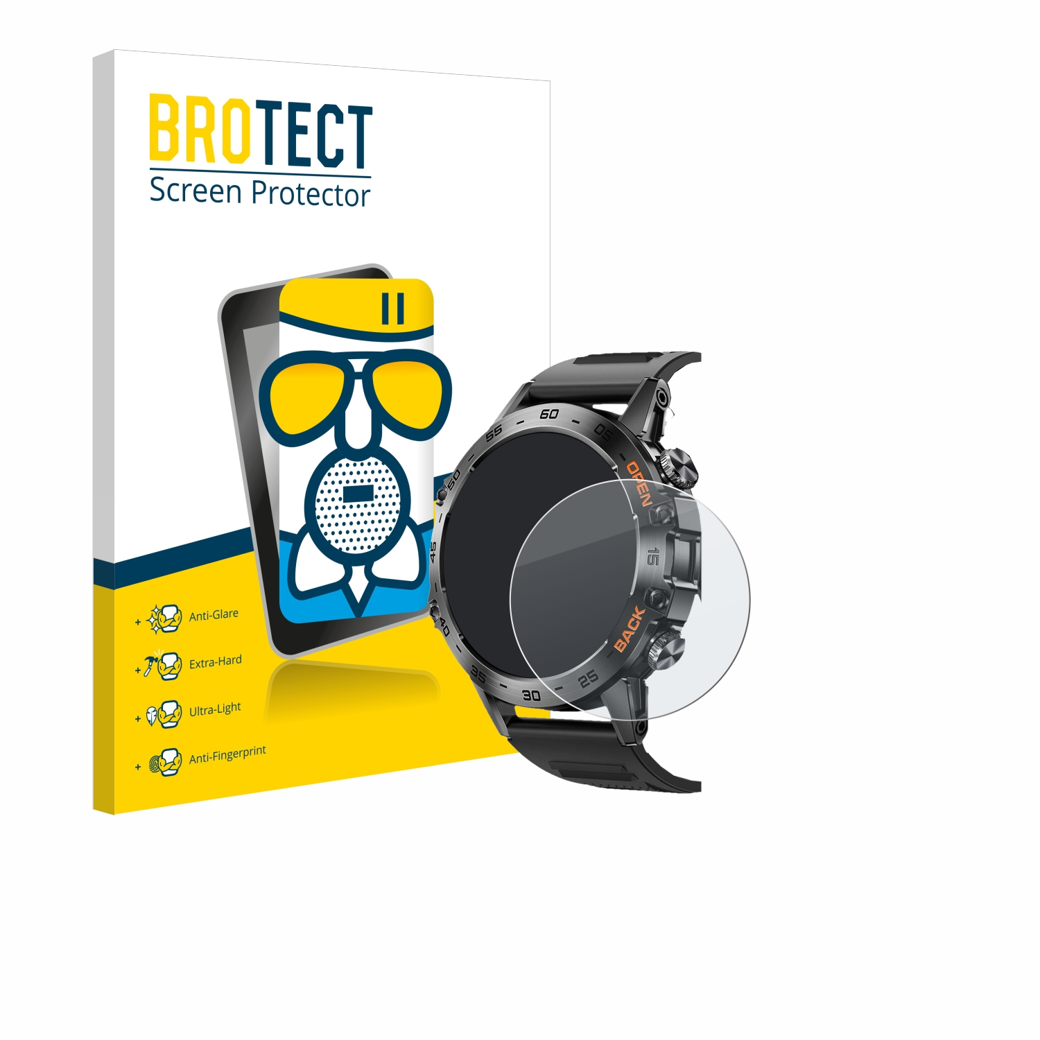 BROTECT Airglass matte Schutzfolie(für Smartwatch 1.39\
