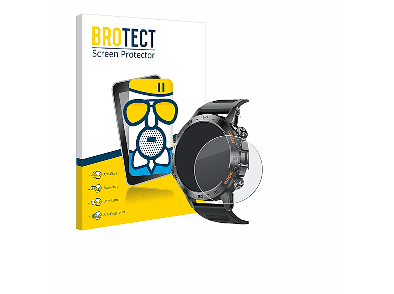 BROTECT Airglass matte Schutzfolie(für Lemfo Smartwatch 1.39\