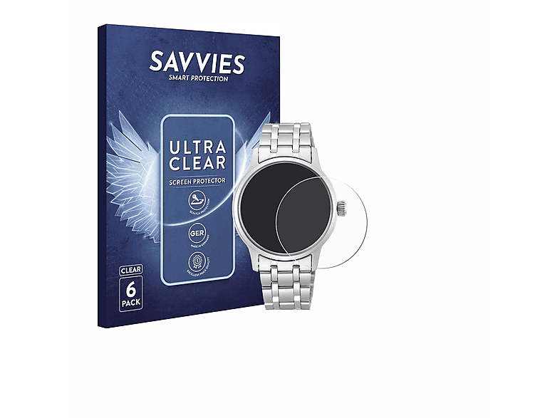 SAVVIES 6x klare Schutzfolie(für Seiko Presage SRP839J1)