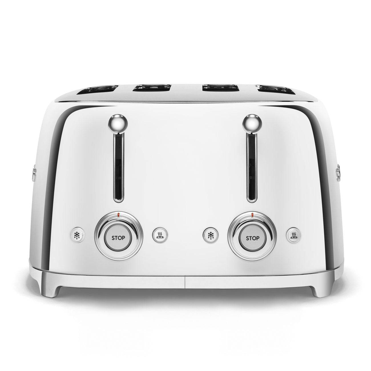 Silber 4) SMEG Toaster TSF03SSEU Schlitze: (2000 Watt,