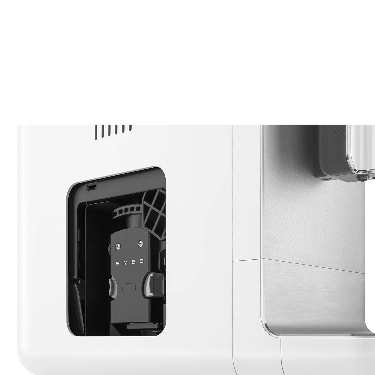 SMEG Smeg BCC01WHMEU Weiß 50\'s Kaffeevollautomat Weiß Design Kaffeevollautomat