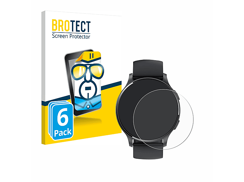 BROTECT 6x klare Schutzfolie(für Fitpolo LW77) | Smartwatch Schutzfolien & Gläser