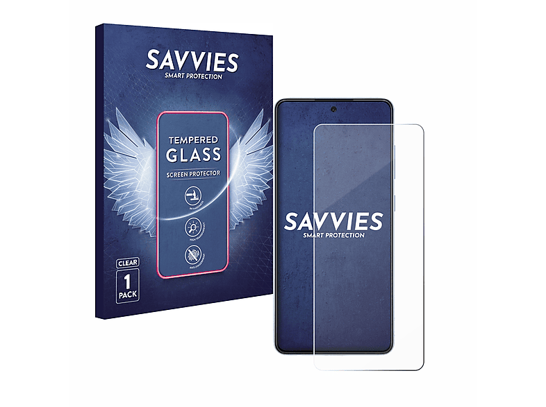 SAVVIES 9H klares Schutzglas(für Samsung Galaxy A52 5G)
