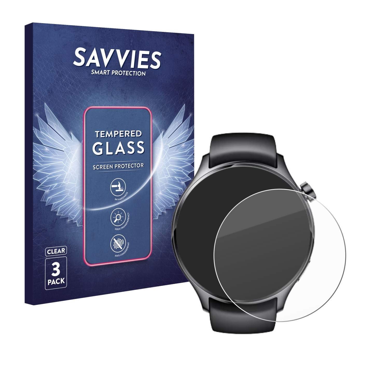 SAVVIES 3x 9H Pro) Schutzglas(für klares S1 Watch Xiaomi