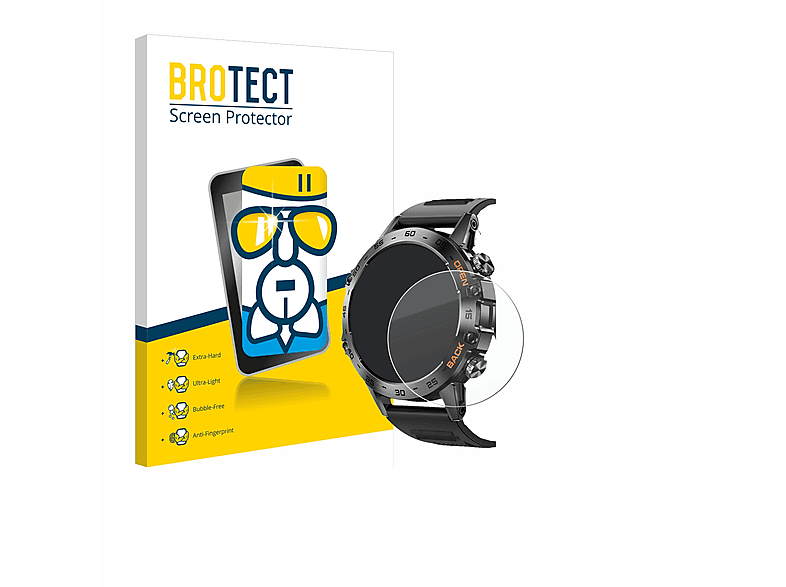 BROTECT Airglass klare Schutzfolie(für Lemfo Smartwatch 1.39\