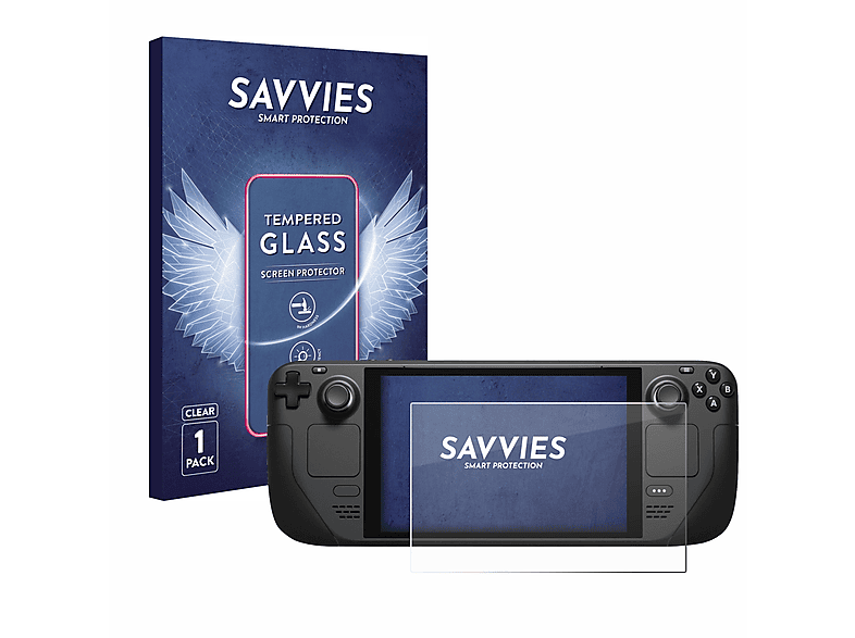 SAVVIES 9H klares Schutzglas(für Valve Steam Deck)